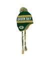 Outerstuff Preschool Green Green Bay Packers Jacquard Tassel Knit Hat With Pom In Green
