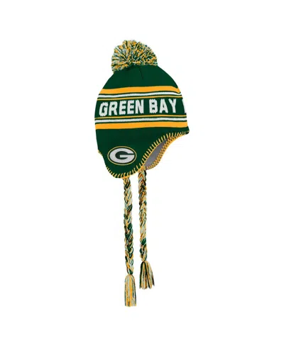 Outerstuff Kids' Preschool Green Green Bay Packers Jacquard Tassel Knit Hat With Pom