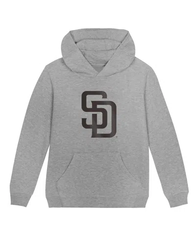 Outerstuff Babies' Preschool Heather Gray San Diego Padres Primary Logo Fleece Hoodie