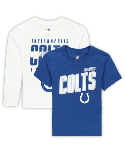 Outerstuff Kids' Preschool Indianapolis Colts The Mix Combo T-shirt Set In Blue