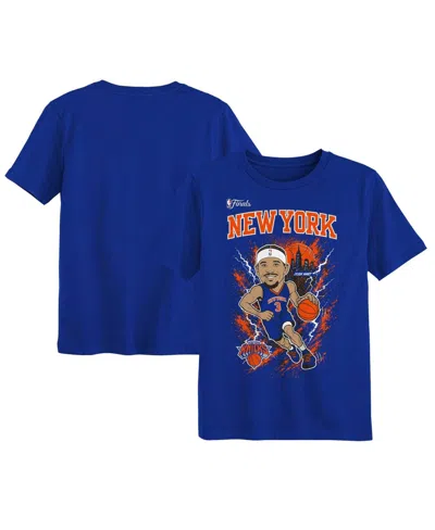 Outerstuff Kids' Preschool Josh Hart Blue New York Knicks 2026 Nba Finals Player T-shirt
