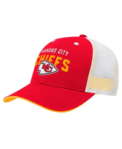 Outerstuff Kids' Preschool Kansas City Chiefs Core Lockup Trucker Mesh Cap In Red
