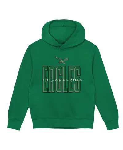 Outerstuff Babies' Preschool Kelly Green Philadelphia Eagles Field General Fleece Hoodie