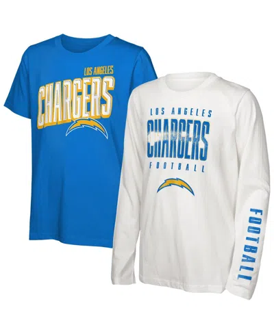 Outerstuff Kids' Preschool Los Angeles Chargers The Mix Combo T-shirt Set In Multi
