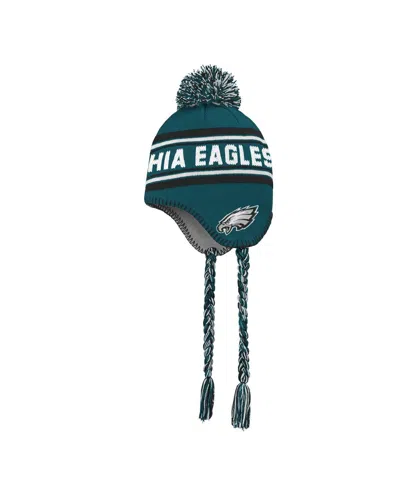 Outerstuff Kids' Preschool Midnight Green Philadelphia Eagles Jacquard Tassel With Pom Knit Hat