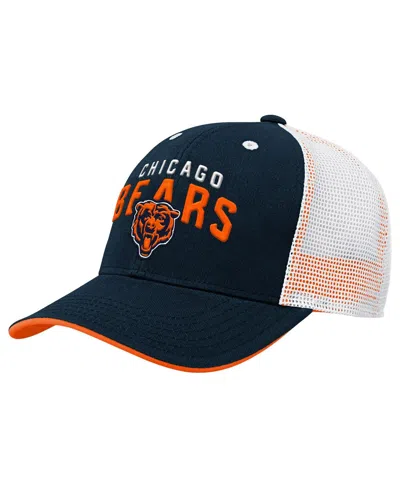 Outerstuff Kids' Preschool Navy Chicago Bears Core Lockup Trucker Adjustable Hat In Blue