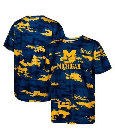 Outerstuff Kids' Preschool Navy Michigan Wolverines Scrimmage T-shirt In Blue