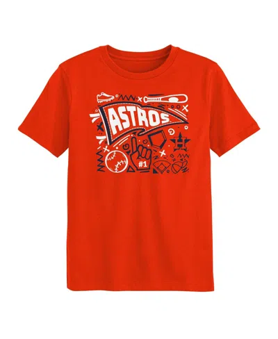 Outerstuff Kids' Preschool Orange Houston Astros Ball Park Fun T-shirt