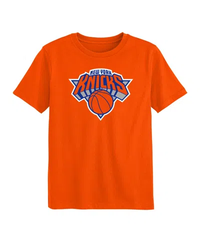 Outerstuff Kids' Preschool Orange New York Knicks Primary Logo T-shirt