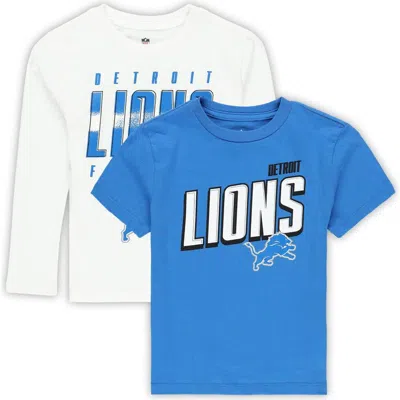 Outerstuff Kids' Preschool  Detroit Lions The Mix Combo T-shirt Set In Blue