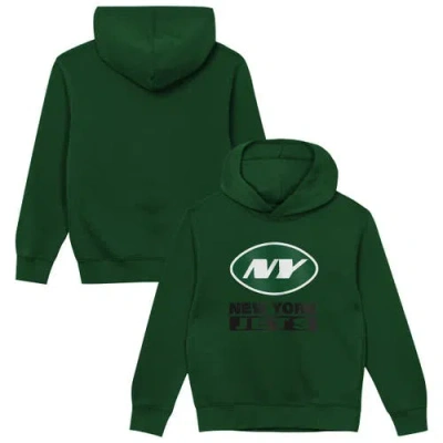 Outerstuff Kids' Preschool  Green New York Jets Back To Basics Hoodie
