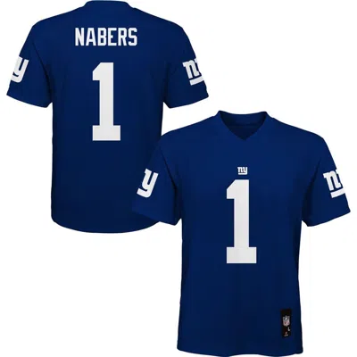 Outerstuff Kids' Preschool  Malik Nabers Royal New York Giants Replica Player Jersey In Blue