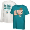 Outerstuff Preschool  Miami Dolphins The Mix Combo T-shirt Set In Blue