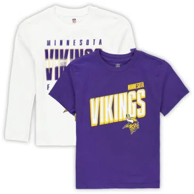 Outerstuff Kids' Preschool  Minnesota Vikings The Mix Combo T-shirt Set In Multi