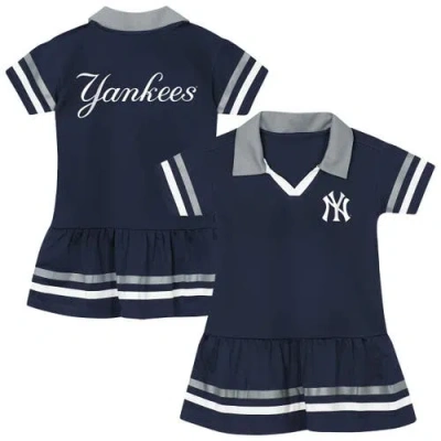 Outerstuff Babies' Preschool  Navy New York Yankees Big League Hit Dress In Blue
