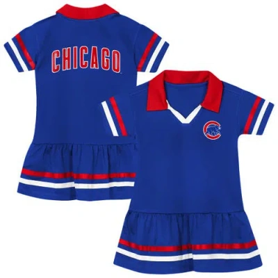 Outerstuff Babies' Preschool  Royal Chicago Cubs Big League Hit Dress In Blue