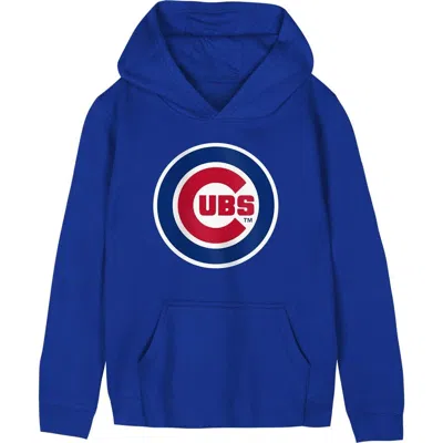 Outerstuff Kids' Preschool  Royal Chicago Cubs Primary Logo Fleece Hoodie In Blue