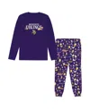 Outerstuff Preschool Purple Minnesota Vikings Chestnut Holiday Sleep Set In Purple