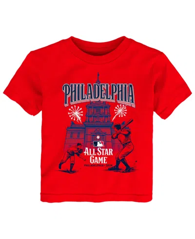 Outerstuff Kids' Preschool Red 2026 Mlb All-star Game Independence Hall T-shirt In Orange