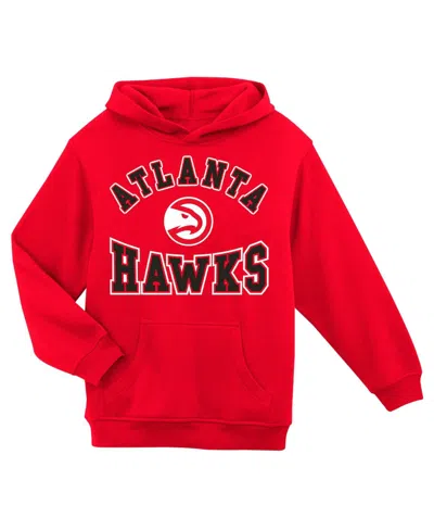 Outerstuff Kids' Preschool Red Atlanta Hawks Home Town Pullover Fleece Hoodie