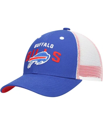 Outerstuff Kids' Preschool Royal Buffalo Bills Core Lockup Trucker Adjustable Hat In Blue