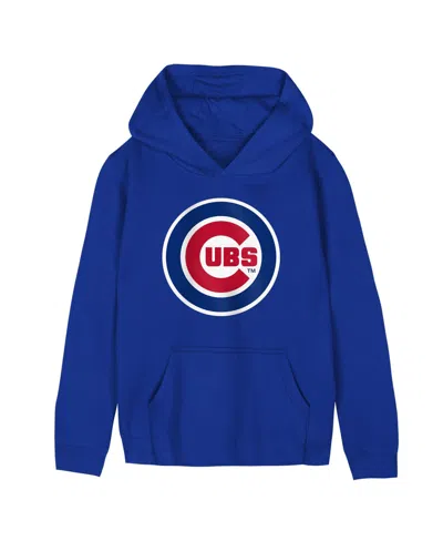Outerstuff Babies' Preschool Royal Chicago Cubs Primary Logo Fleece Hoodie In Blue