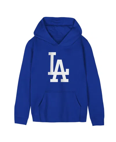 Outerstuff Babies' Preschool Royal Los Angeles Dodgers Primary Logo Fleece Hoodie In Blue
