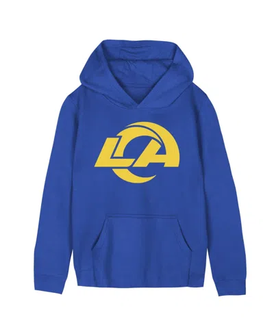 Outerstuff Kids' Preschool Royal Los Angeles Rams Primary Logo Fleece Hoodie In Blue