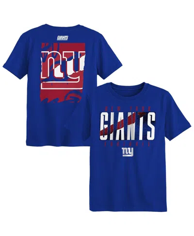 Outerstuff Kids' Preschool Royal New York Giants Posterize T-shirt In Blue