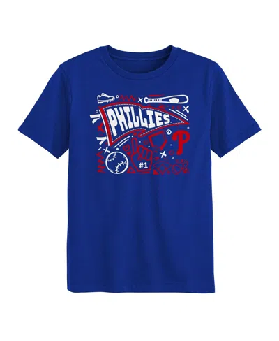 Outerstuff Kids' Preschool Royal Philadelphia Phillies Ball Park Fun T-shirt