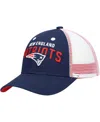 Outerstuff Preschool Unisex Navy, White New England Patriots Core Lockup Mesh Back Snapback Hat In Navy,white