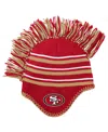 Outerstuff Preschoolâ Scarlet San Francisco 49ers Mohawk Stripe Knit Hat In Red