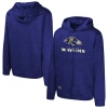Outerstuff Purple Baltimore Ravens Streak Fleece Pullover Hoodie In Purple