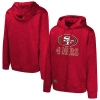 Outerstuff Scarlet San Francisco 49ers Streak Fleece Pullover Hoodie In Scarlet