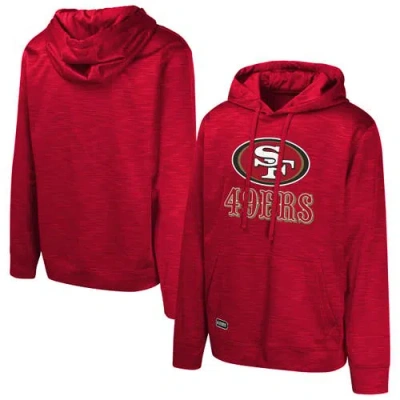 Outerstuff Scarlet San Francisco 49ers Streak Fleece Pullover Hoodie