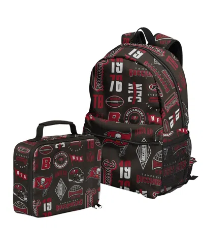 Outerstuff Tampa Bay Buccaneers Backpack And Lunchbox Set In Gray