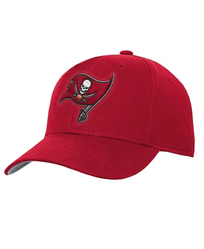 Outerstuff Kids' Tampa Bay Buccaneers Pre-curved Snapback Baseball Cap In Red