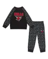 Outerstuff Toddler 2-piece Black Chicago Bulls Nothing But Net Fleece Sweatshirt And Pants Set In Black