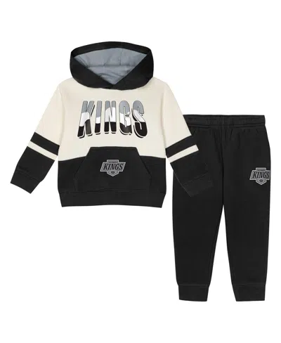 Outerstuff Babies' Toddler 2-piece Black Los Angeles Kings Chants And Cheers Fleece Hoodie And Pants Set