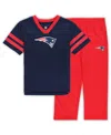 Outerstuff Toddler 2-piece New England Patriots T-shirt And Pants Set In Blue