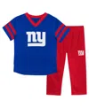 Outerstuff Toddler 2-piece New York Giants T-shirt And Pants Set In Blue