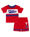 Outerstuff Toddler 2-piece Red Philadelphia Phillies Bonus Ball T-shirt And Shorts Set In Red