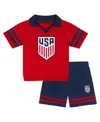 Outerstuff Toddler 2-piece Red/navy Usmnt Charming Dude Top And Shorts Set In Red