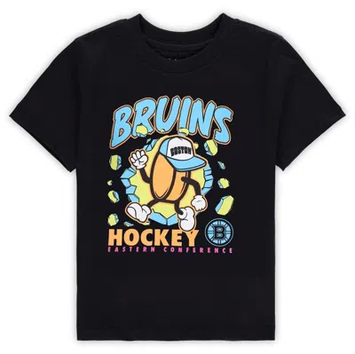 Outerstuff Kids' Toddler Black Boston Bruins Break Through T-shirt