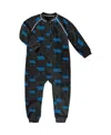 Outerstuff Toddler Black Carolina Panthers Allover Print Raglan Full-zip Jumper In Black