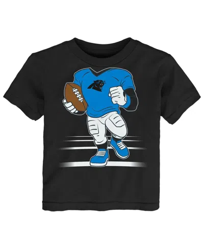 Outerstuff Babies' Toddler Black Carolina Panthers Game Fit T-shirt