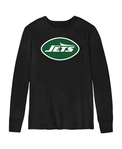 Outerstuff Babies' Toddler Black New York Jets Primary Logo Long Sleeve T-shirt