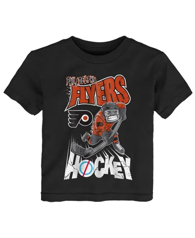 Outerstuff Babies' Toddler Black Philadelphia Flyers One Timer T-shirt