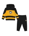 Outerstuff Toddler Black/gold Pittsburgh Penguins Puck Hero Fleece Hoodie And Sweatpants Set In Black,gold