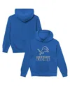 Outerstuff Toddler Blue Detroit Lions Back To Basics Hoodie In Blue